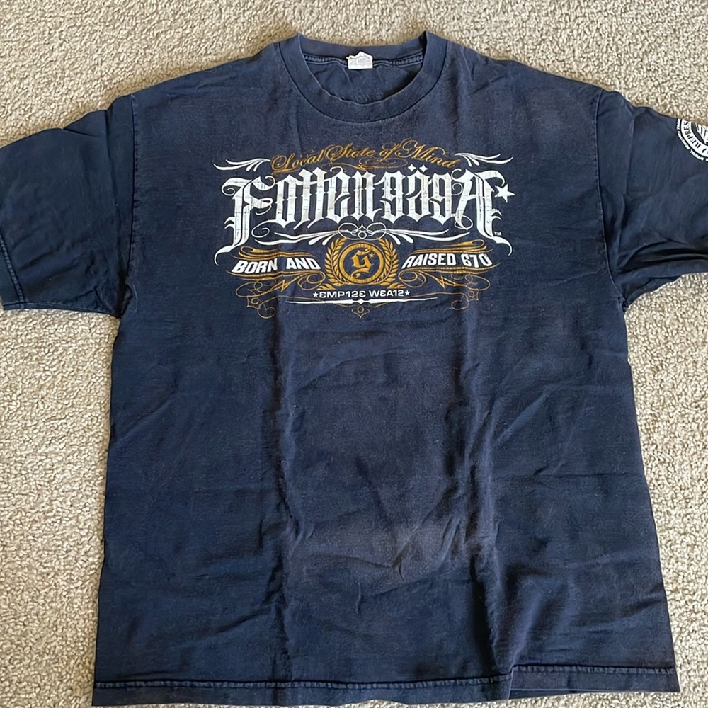Fotten Gaga discolored 100% cotton t shirt